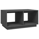 Vidaxl salontafel 80x50x40 cm massief grenenhout grijs