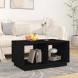 Vidaxl salontafel 80x50x40 cm massief grenenhout zwart