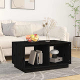 Vidaxl salontafel 80x50x40 cm massief grenenhout zwart