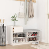 Vidaxl Cabinet da scarpe 110x34x61 cm Pino di pino solido