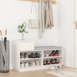 Vidaxl Cabinet da scarpe 110x34x61 cm Pino di pino solido