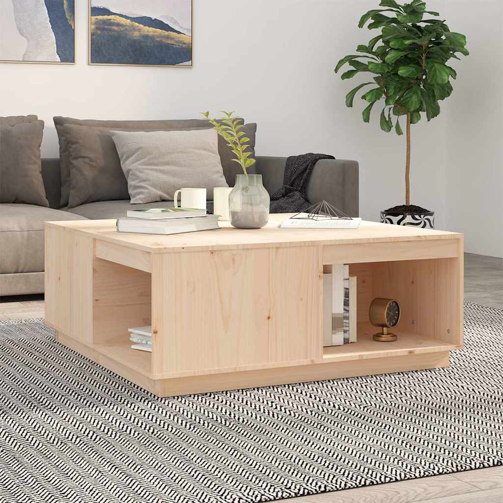 Vidaxl salontafel 100x101x40,5 cm massief grenenhout