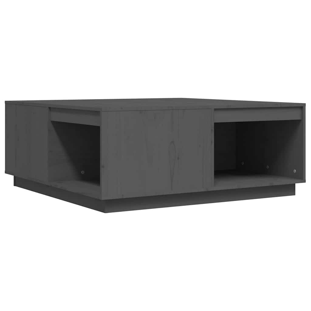 Vidaxl salontafel 100x101x40,5 cm massief grenenhout grijs