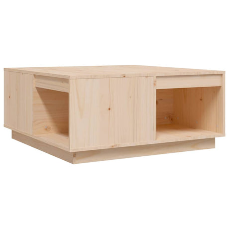 Vidaxl salontafel 80x81x36,5 cm massief grenenhout