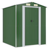 Vidaxl Garden shed 192x191x223 cm galvanized steel green