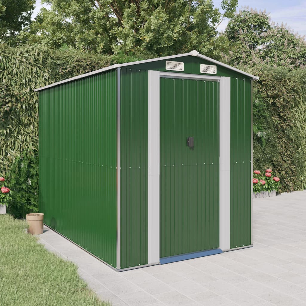 Vidaxl Garden Shed 192x274x223 cm galwanizowany stalowy zielony