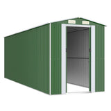 Vidaxl Garden shed 192x606x223 cm Galvanized steel green