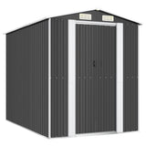 Vidaxl Garden Shed 192x274x223 cm galwanizowany stalowy antracyt -