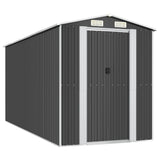 Vidaxl Garden Shed 192x440x223 cm galwanizowany stalowy antracyt -