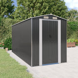 Vidaxl Garden Shed 192x440x223 cm galwanizowany stalowy antracyt -