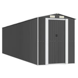 Vidaxl garden shed 192x772x223 cm galvanized steel anthracite -colored