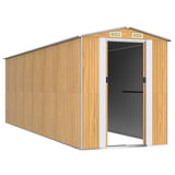 SHED JARDINE VIDAXL 192X606X223 CM GALVANISÉ ACI