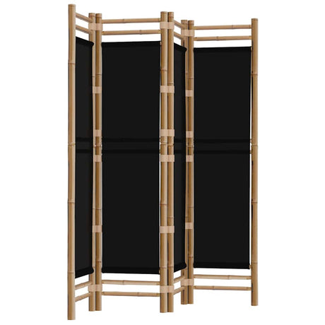 Vidaxl kamerscherm 4-panelen inklapbaar 160 cm bamboe en canvas