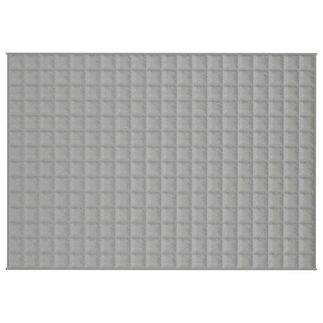 Vidaxl verzwaringsdeken 138x200 cm 10 kg stof grijs