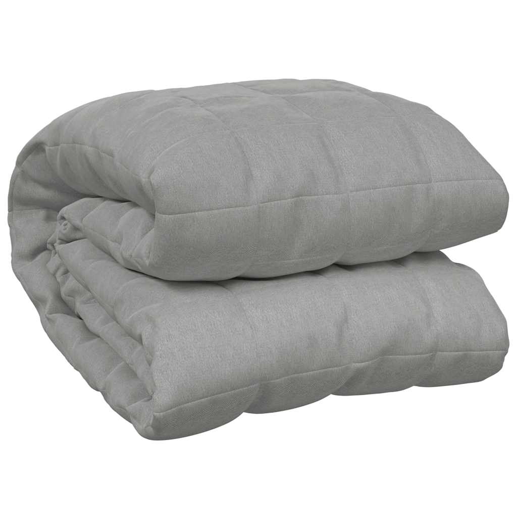 Vidaxl verzwaringsdeken 200x200 cm 9 kg stof grijs