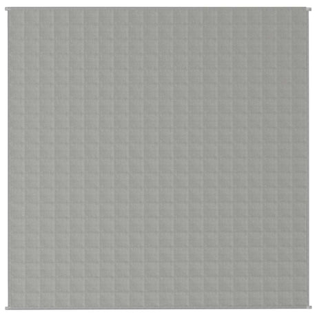 Vidaxl verzwaringsdeken 200x200 cm 9 kg stof grijs