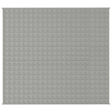 Vidaxl verzwaringsdeken 200x225 cm 9 kg stof grijs