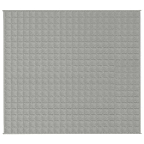 Vidaxl verzwaringsdeken 200x225 cm 9 kg stof grijs