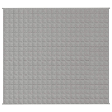 Vidaxl verzwaringsdeken 200x225 cm 13 kg stof grijs