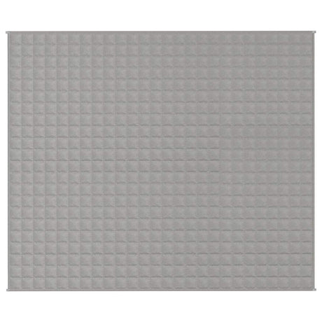 Vidaxl verzwaringsdeken 220x260 cm 11 kg stof grijs