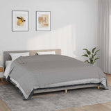 Vidaxl verzwaringsdeken 235x290 cm 15 kg stof grijs