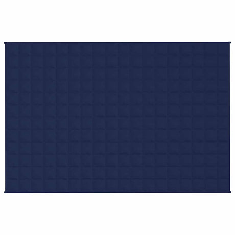 Vidaxl verzwaringsdeken 120x180 cm 9 kg stof blauw