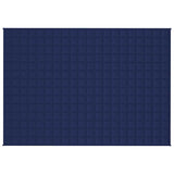 Vidaxl verzwaringsdeken 138x200 cm 10 kg stof blauw