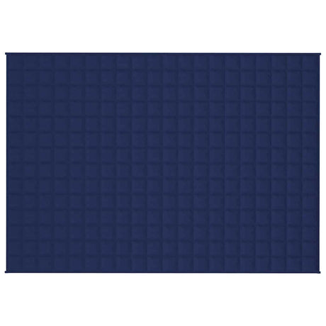 Vidaxl verzwaringsdeken 138x200 cm 10 kg stof blauw
