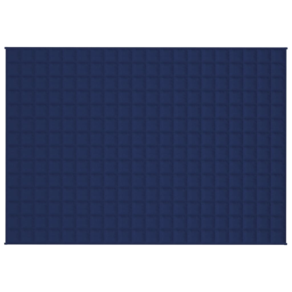 Vidaxl schwache Decke 138x200 cm 10 kg Stoff blau