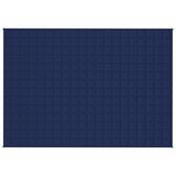 Vidaxl schwache Decke 138x200 cm 10 kg Stoff blau