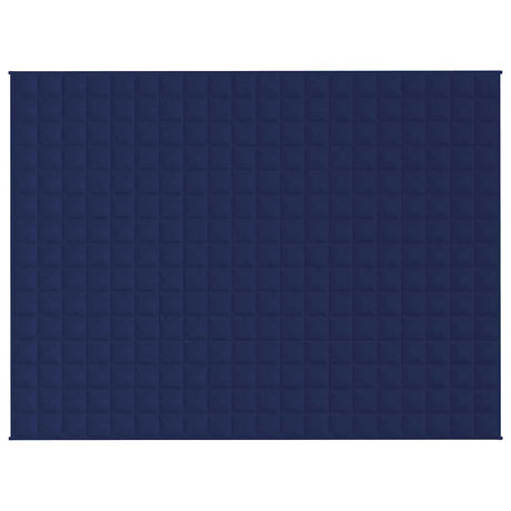 Vidaxl verzwaringsdeken 150x200 cm 7 kg stof blauw