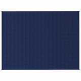 Vidaxl verzwaringsdeken 150x200 cm 11 kg stof blauw