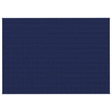 Vidaxl verzwaringsdeken 155x220 cm 7 kg stof blauw