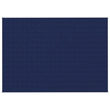 VIDAXL FAIBLAGE COUVERTURE 155X220 cm 11 kg de tissu bleu