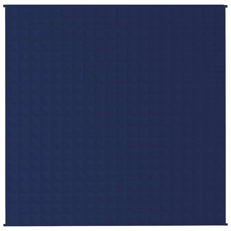 Vidaxl verzwaringsdeken 200x200 cm 9 kg stof blauw