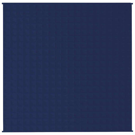 Vidaxl verzwaringsdeken 200x200 cm 13 kg stof blauw