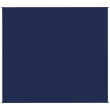 Vidaxl verzwaringsdeken 200x225 cm 13 kg stof blauw