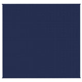 Vidaxl verzwaringsdeken 220x235 cm 15 kg stof blauw
