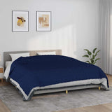 Vidaxl verzwaringsdeken 220x260 cm 15 kg stof blauw