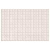 Vidaxl verzwaringsdeken 120x180 cm 5 kg stof lichtcrèmekleurig