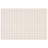 Vidaxl Weakage blanket 120x180 cm 5 kg fabric light cream -colored