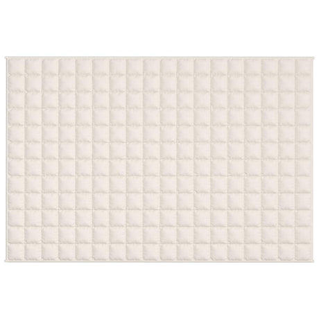 Vidaxl verzwaringsdeken 120x180 cm 9 kg stof lichtcrèmekleurig
