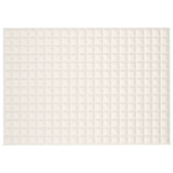 VIDAXL Coperta debole 138x200 cm 10 kg Crema leggera in tessuto