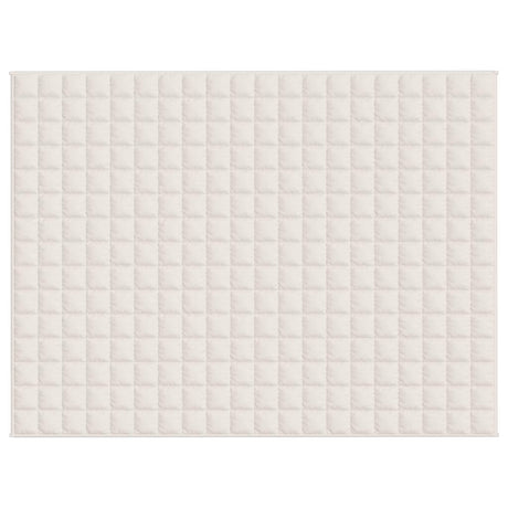 Vidaxl verzwaringsdeken 150x200 cm 7 kg stof lichtcrèmekleurig