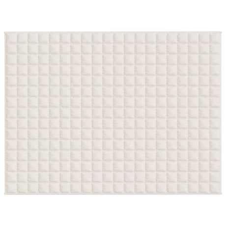 Vidaxl verzwaringsdeken 150x200 cm 11 kg stof lichtcrèmekleurig