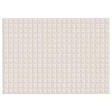 Vidaxl verzwaringsdeken 155x220 cm 7 kg stof lichtcrèmekleurig