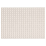 Vidaxl verzwaringsdeken 155x220 cm 11 kg stof lichtcrèmekleurig