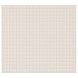 Vidaxl verzwaringsdeken 200x225 cm 13 kg stof lichtcrèmekleurig