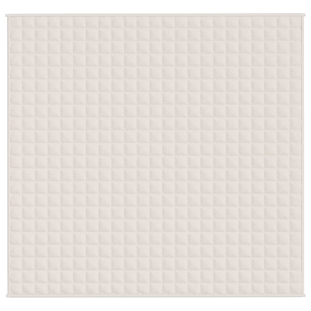 Vidaxl Svage tæppe 220x235 cm 11 kg stof Lys creme -farvet