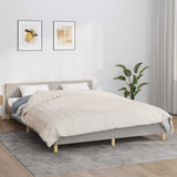 Vidaxl verzwaringsdeken 220x235 cm 11 kg stof lichtcrèmekleurig
